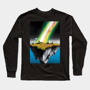 Flying Island Outer Space Long Sleeve T-Shirt